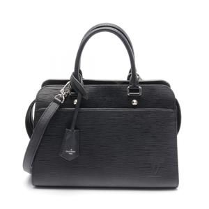 LOUIS VUITTON Vaneau MM Epi Noir Black Handbag Leather Black